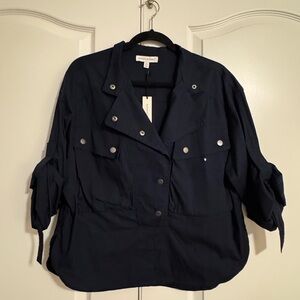 Banana Republic Navy Blue Flight Shirt